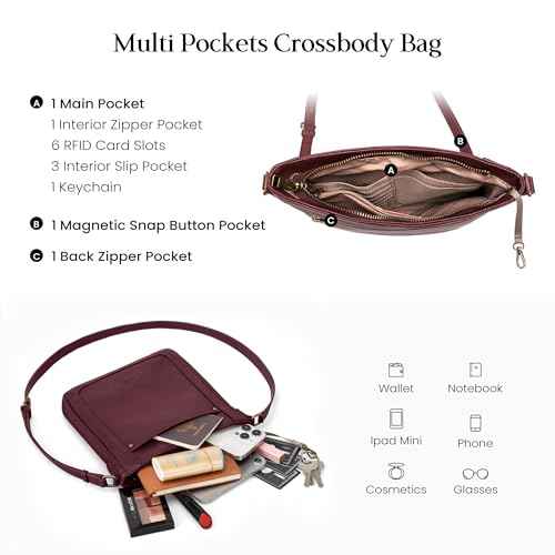 Genuine Leather Small Crossbody Bags for Women Travel Leather Purse