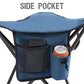 Extra Large Quick Folding Tripod Stool with Backrest Fishing Camping Chair with Carry Strap