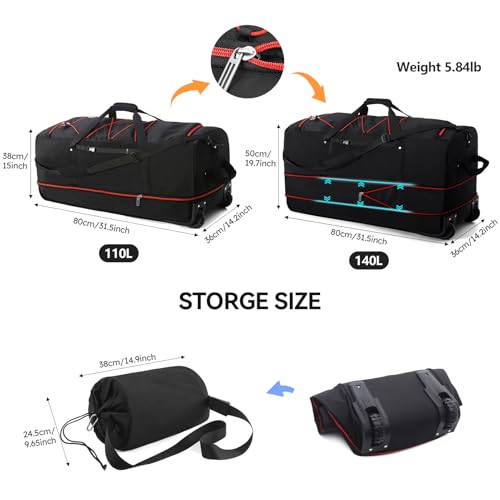 110L 140L Expandable Soft