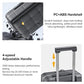 24 Inch Checked Luggage Hardside Suitcase Top Opening
