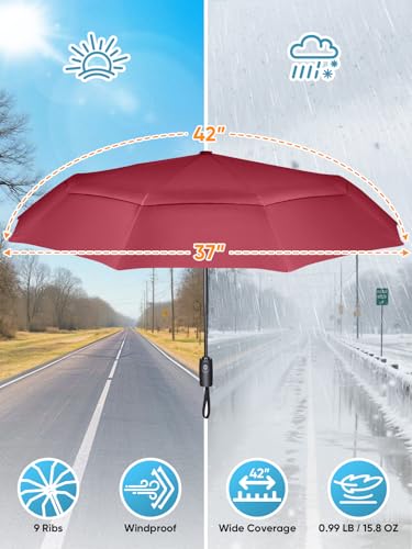 Windproof Travel Umbrellas for Rain and Sun