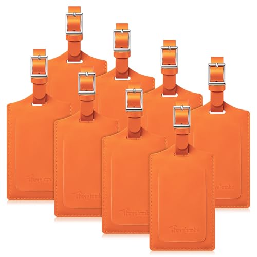 8 Pack Luggage Tags for Suitcases Airplane Travel Essentials (8 Count)
