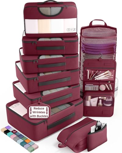 10 Set Packing Cubes for Travel Essentials (10 Count)