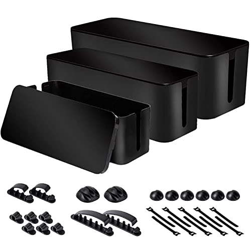 3 Pack Cable Organizer Box (3 Count)