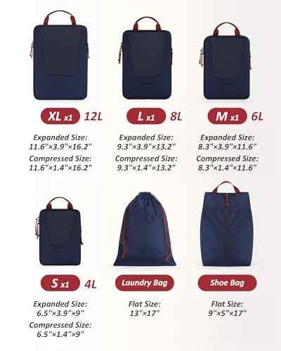 Compression Packing Cubes (6 Count)