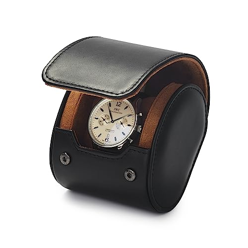 Single Watch Roll Travel Case Black