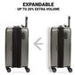 7272 Energie Expandable Hardside Luggage with Spinner Wheels and TSA Lock