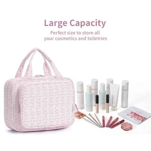 Hanging Toiletry Bag for Women Travel Makeup Bag Organizer Toiletries Bag for Travel Size Essentials Accessories Cosmetics