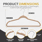 50 Pack New Premium Quality Velvet Hangers Ultra Thin Non Slip Adult Felt Space Saving Hangers for Closet Heavy Duty Coat Pants Dress Hangers 360° Swivel Hook Hold Upto 10 lbs Warm Taupe (50 Count)