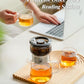 Modern Glass Infuser Pot Set with 2 Cups