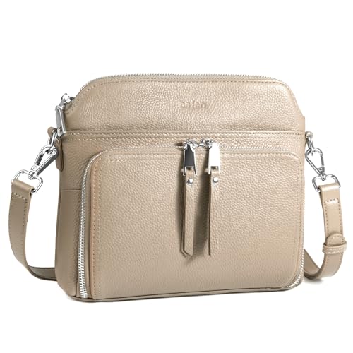 Genuine Leather Crossbody Bags for Women Travel Wallet Purse
