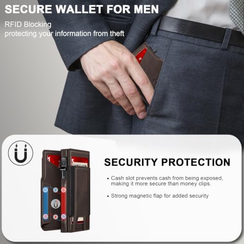 Wallet for Men Wallet with Slim Pop Up Card Holder 9