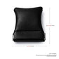 2 Pack Black PU Leather Slim Ring Pouche Squeeze Jewelry Travel Bag (2 Count)