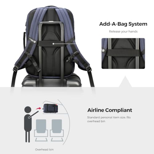 Design Travel Backpack 43l with USB Charging Port Laptop Backpack