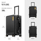 Zipperless Carry On Suitcase Airline Approved with Aluminum Frame