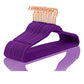 Velvet Hangers 50 Pack Non Slip Heavy Duty Dark Purple Rose Gold Hook (50 Count)
