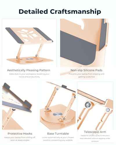 360° Rotating Laptop Stand for Desk