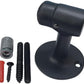 QCAA Solid Brass Door Stop, 3" Height, Matte Black, 1 Pack, Made in Taiwan