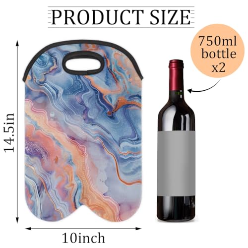 Wine Carrier Tote Personalized Bag for 2 Bottles
