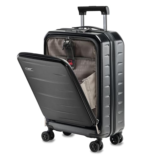 20 Inch Carry On Luggage 22×14×9 Airline Approved with Front Pocket