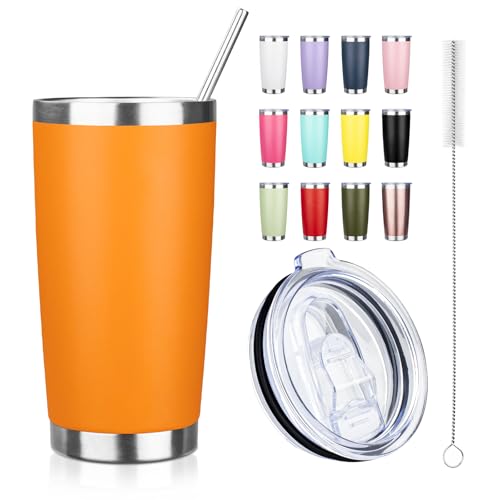 20oz Tumbler with Straw and Brush