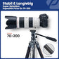 64" Video Camera Tripod with Fluid Head for Smooth Panning
