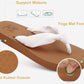 Flip Flops for Women Arch Support Summer Pool Sandals White Size 8.5