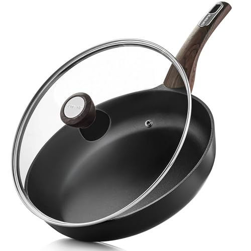 9.5inch Nonstick Frying Pan Paella Pan with Lid