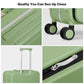 26 Inch Large Checked Luggage PC Hard Shell Suitcase Top Opening Aluminum Frame Travel Suitcases with Wheels