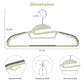 Heavy Duty Plastic Hangers 50 Pack with Non (52 Count)