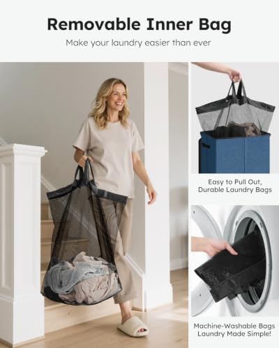 130L Laundry Hamper with Lid