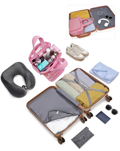 Carry On Luggage Airline Approved with Spinner Wheels TSA Lock