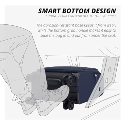 Underseat Carry On Luggage with Wheels