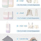 6 Set Compression Packing Cubes for Travel Women Men