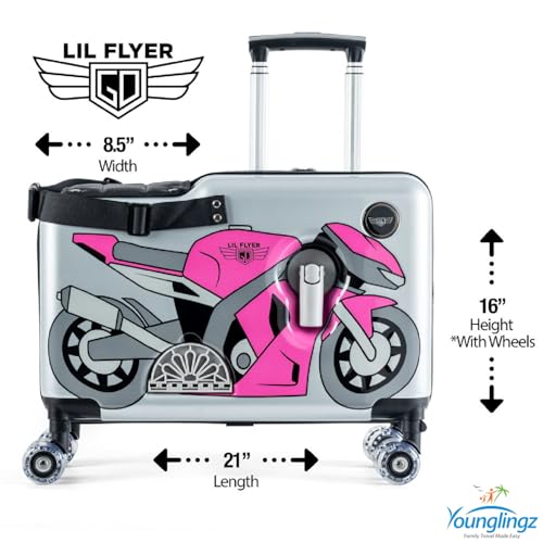 LIL FLYER GO Version 2 Ride On Suitcase for Kids
