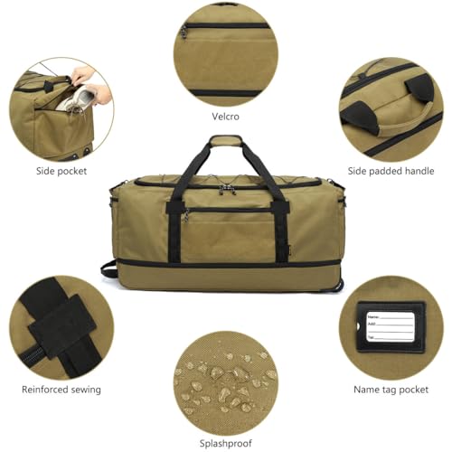 Collapsible Duffle Bag with Wheels 130