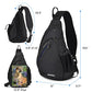 Sling Bag Men Backpack Unisex One Shoulder Bag Hiking Travel Backpack Crossbody with USB Port for Men Women Versatile Casual Daypack