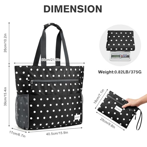 Beach Bag Waterproof Sandproof Large Capacity Foldable for Women