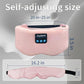 Weighted Eye Masks Bluetooth Sleep Mask Headphones Silk Wireless Bluetooth Headband for Side Sleepers Blackout for Airplane Travel Men Women Pink