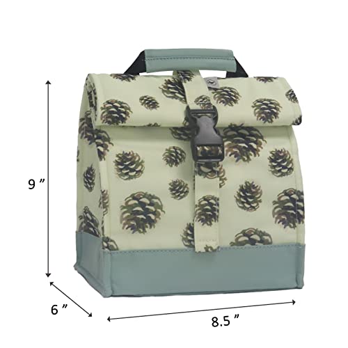 Insulated Lunch Bag Rolltop Lunch Cooler Cute Lunch Box for Girls