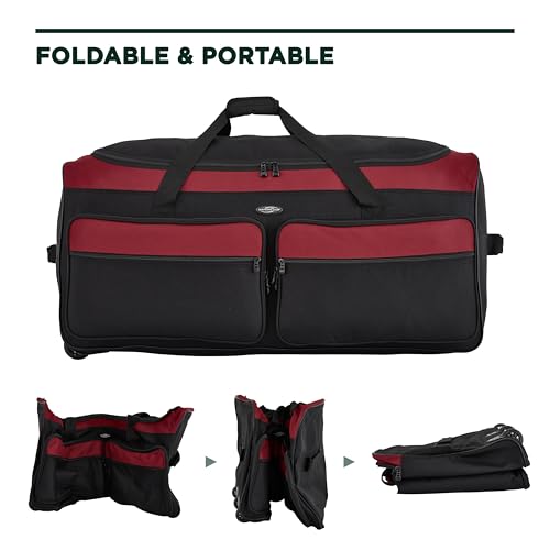 36" Asgard 3 Wheel Rolling Duffel Bag