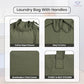 LFH Home Large Premium Cotton Rich Canvas Laundry Bag with Drawstring and Handles Heavy Duty (6 Count)