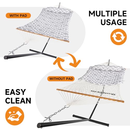 2 Person Double Hammock with Stand