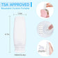Silicone Travel Bottles for Toiletries TSA Approved Travel Size Containers Set 4 Pack Portable Leak Proof Refillable Cosmetic Squeeze Bottles Shampoo Hair Conditioner Body Lotion Bath Shower Gel (4 Count)