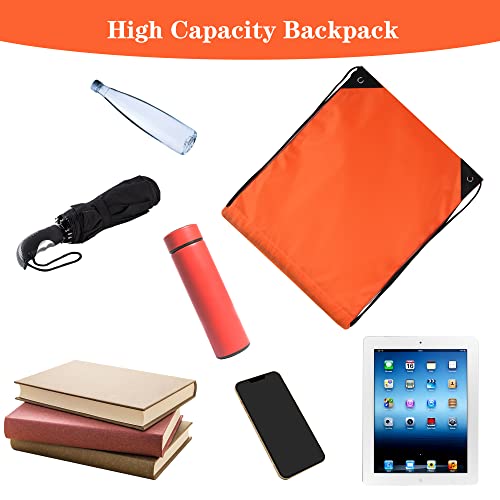 20 Colors Drawstring Backpack Bags Sack Pack Cinch Tote Sport Storage Polyester Bag for Gym Traveling (20 count)