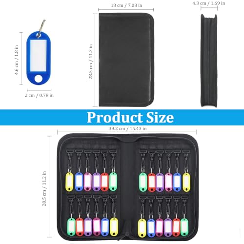 Portable Zippered Key Organizer