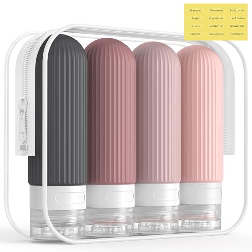 Travel Bottles for Toiletries (4 Count)