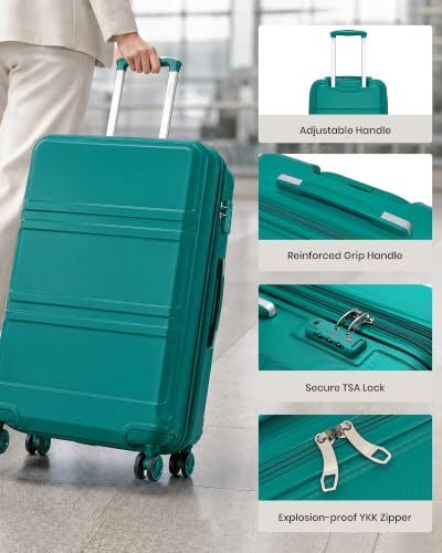 4 Piece Luggage Sets Expandable with Spinner Wheels TSA Lock (4 Count)