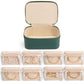 Jewelry Travel Case with Clear 8 Velvet Bags