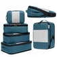 6 Pack Large Compression Packing Cubes for Travel (6 Count)